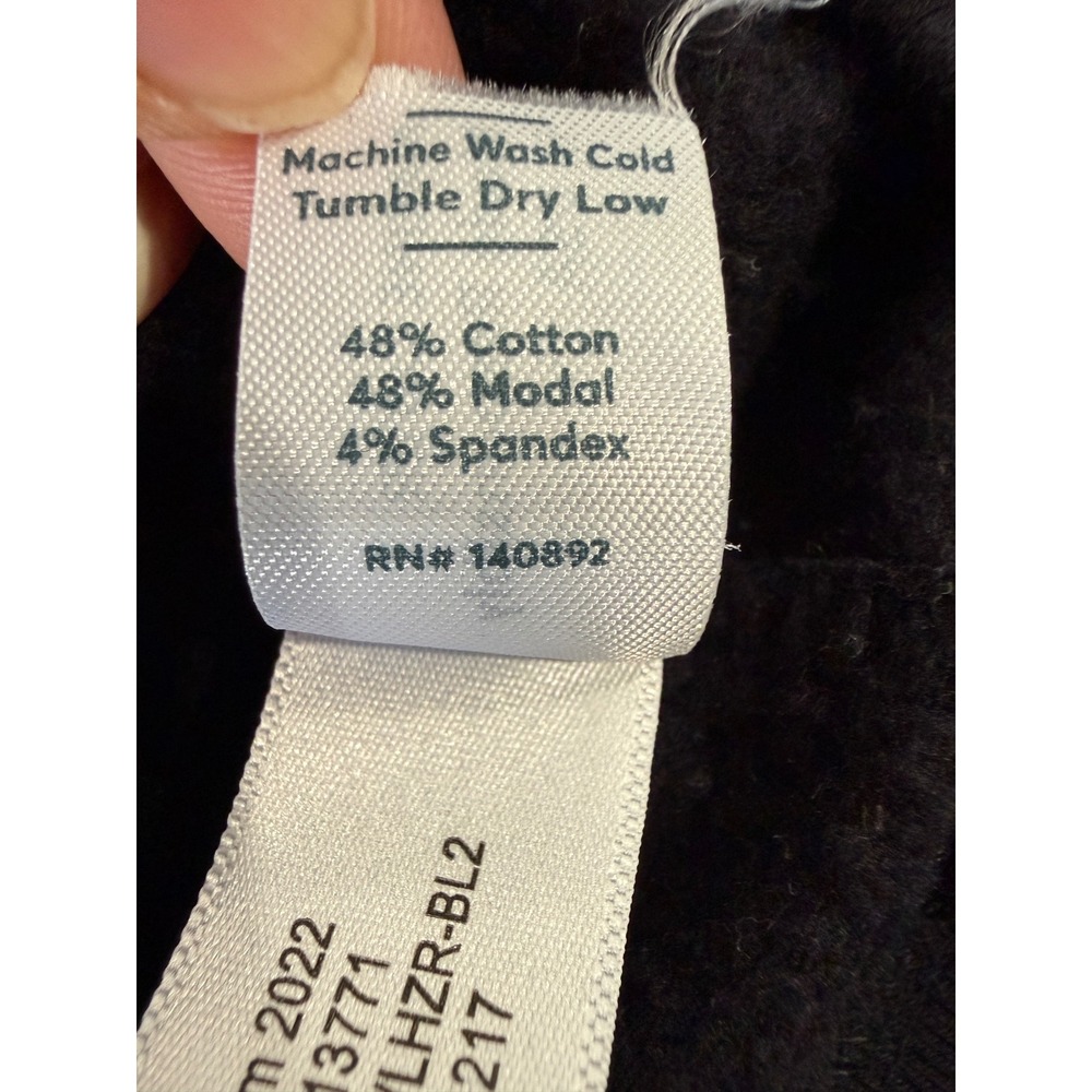 Marine Layer Womens Black Cotton Modal Zip Up Hoodie Goats Group Large LHZR-BL2 - Picture 5 of 8